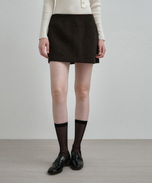 미니 스커트 팬츠 브라운 MDSK032BROWN