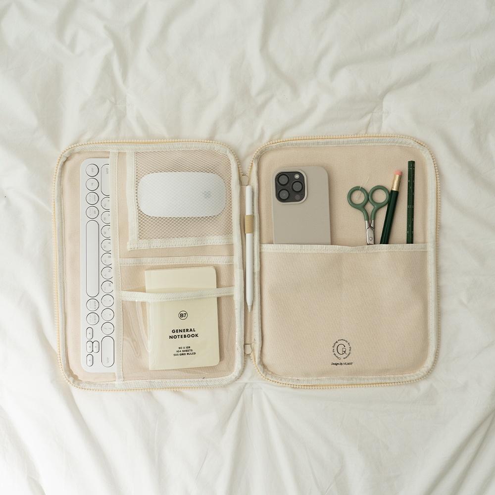 [2COLOR/사이즈추가] 아이패드 노트북 캔버스 파우치