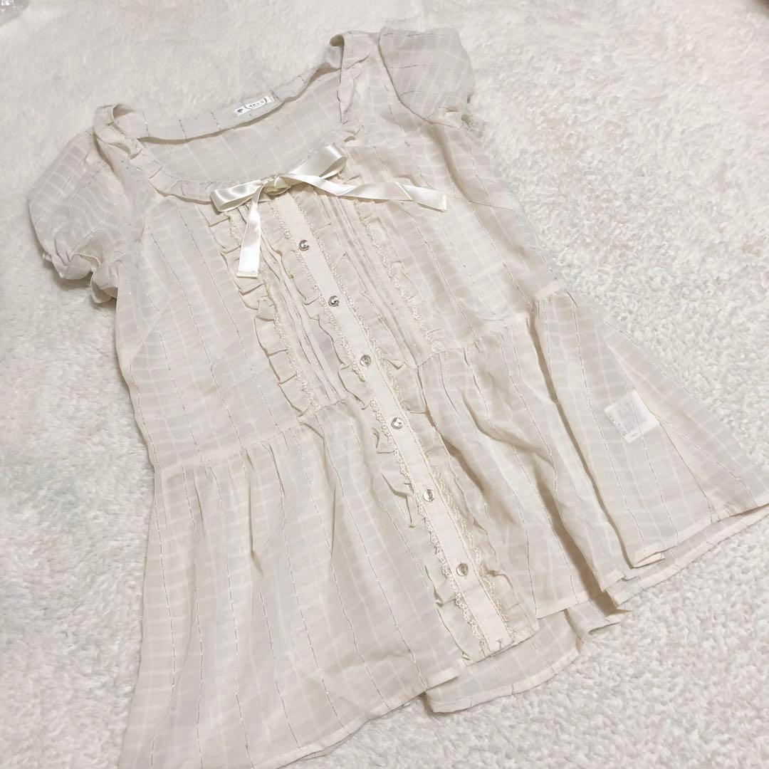 美品 axes ブラウス 可愛い リボン 最終価格 値下げ レディース