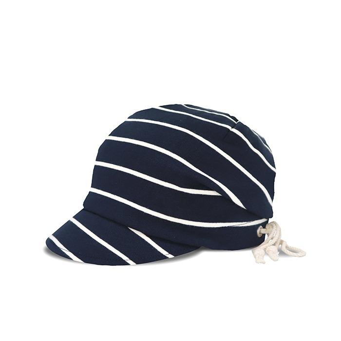 Stripe Loose Cap Navy