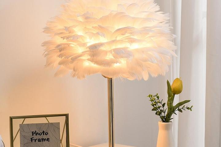 [해외] 북유럽 깃털 스탠드 테이블 침실 단스탠드