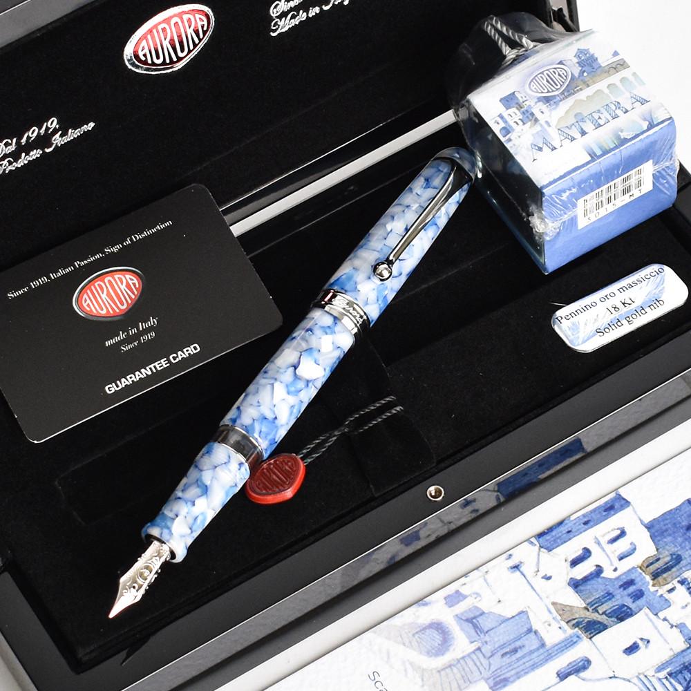오로라 만년필 비밀의 도시 마테라 한정판 고급 선물