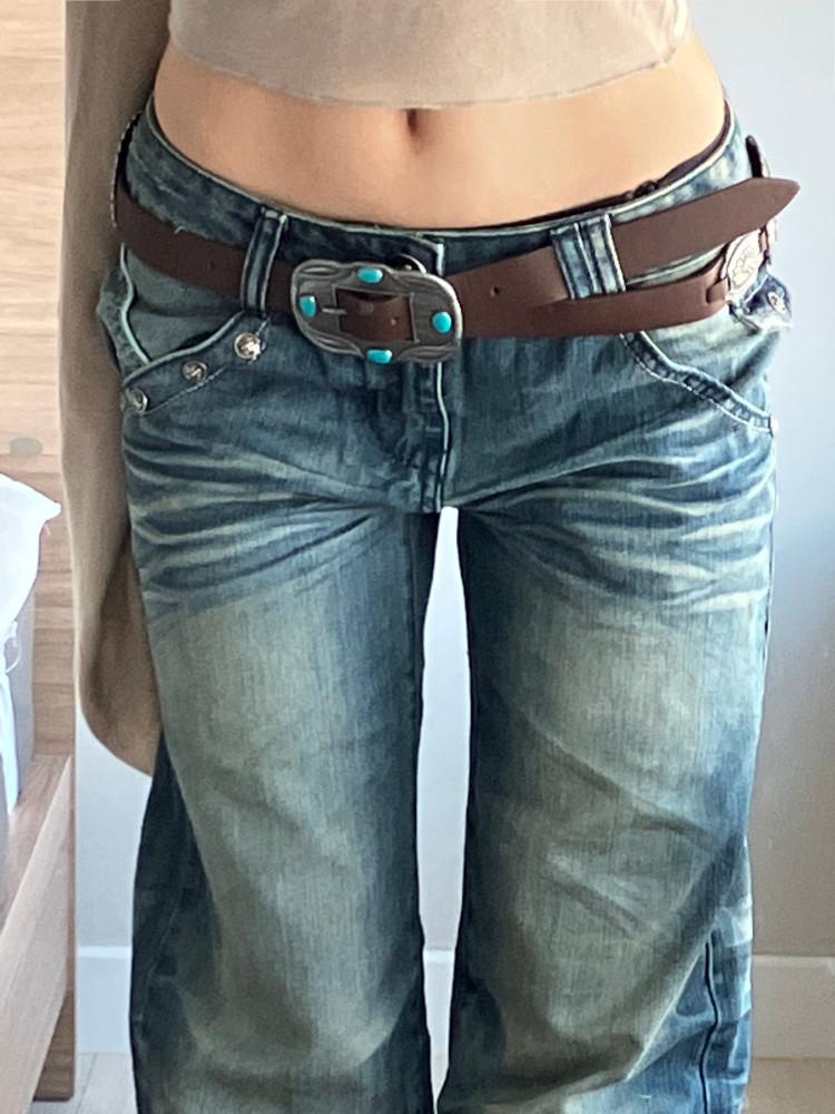 ethnic leather belt |에스닉 레더벨트