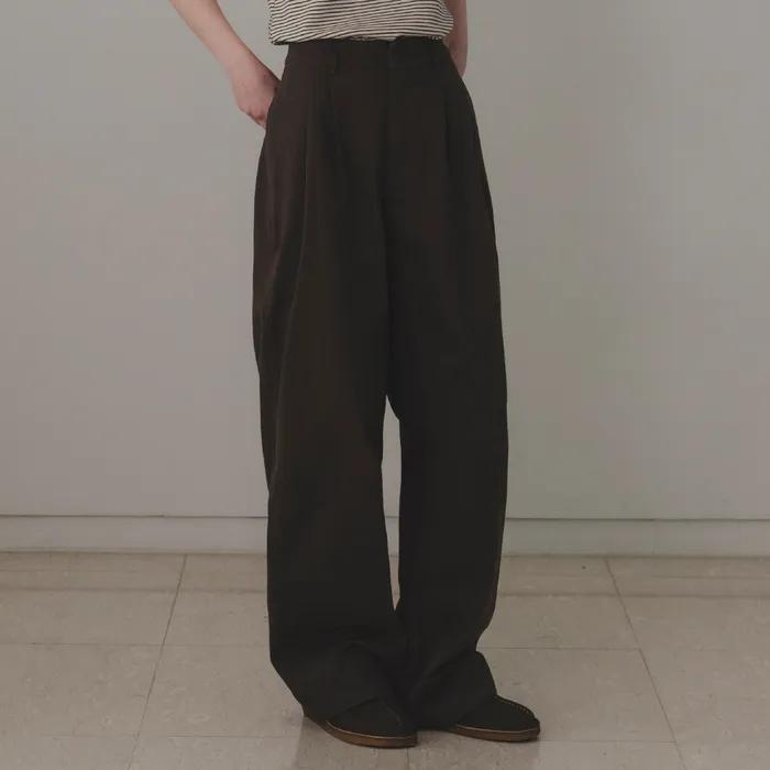 Savory cotton pants (bark)