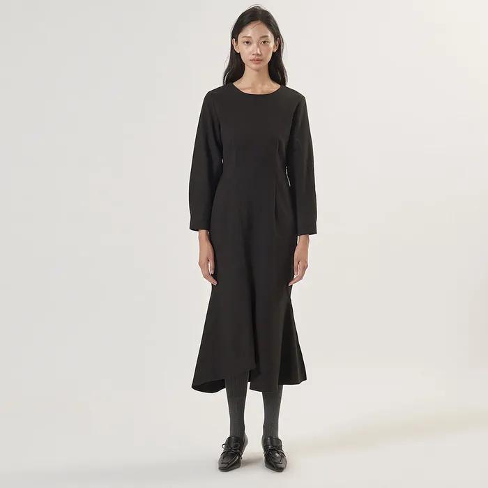 베카 머메이드 원피스 긴팔버전 블랙