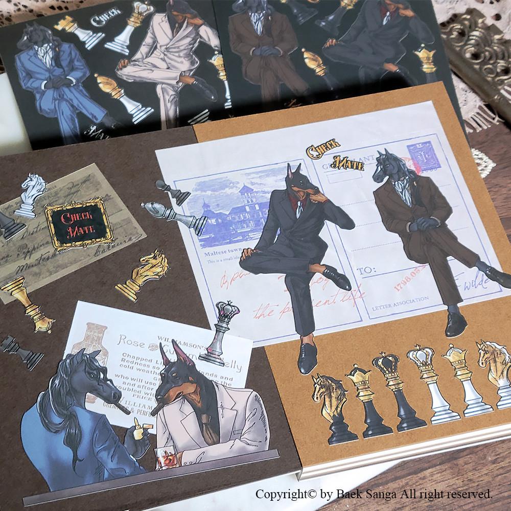 [백상아]베스트프렌드 스티커(2종)