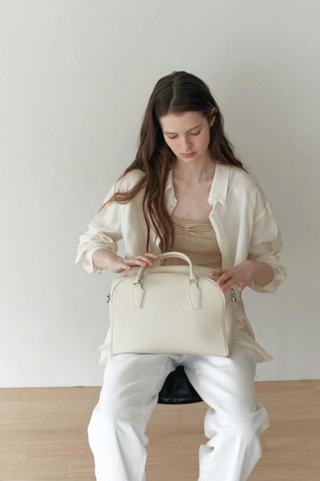 [바로배송] Strap Boston Bag_Ivory