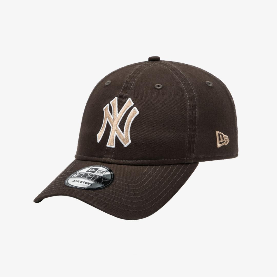 MLB 뉴욕 양키스 베이직 아웃라인 언스트럭쳐 볼캡 초콜렛