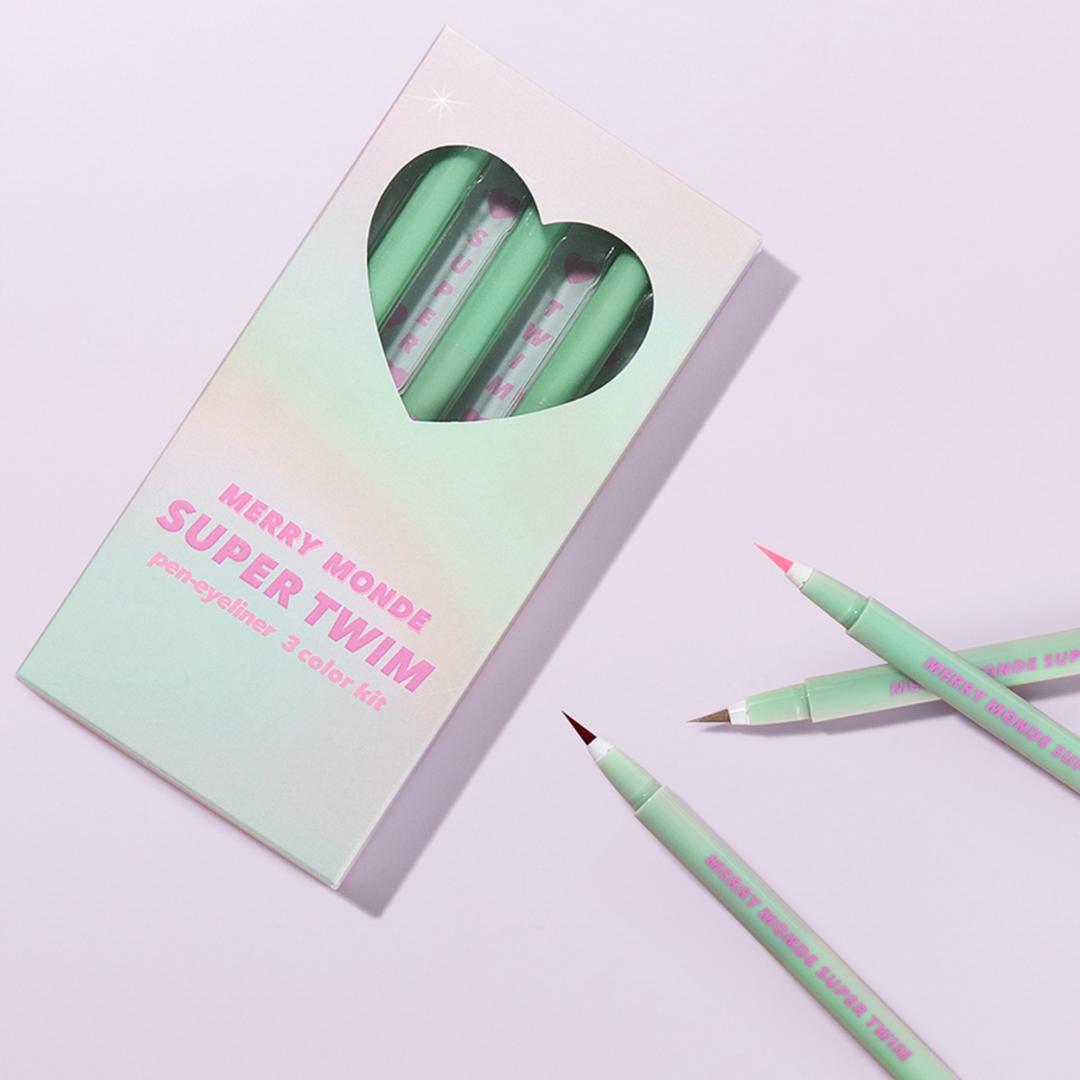 메리몽드 슈퍼트임 펜 아이라이너 3종 키트