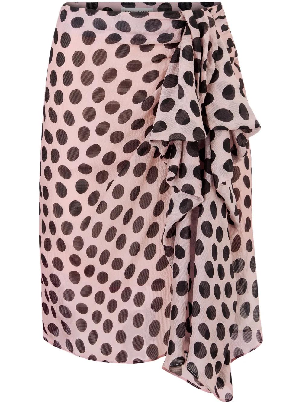 Nina Ricci 비대칭 보우 스커트 | 핑크 | FARFETCH KR