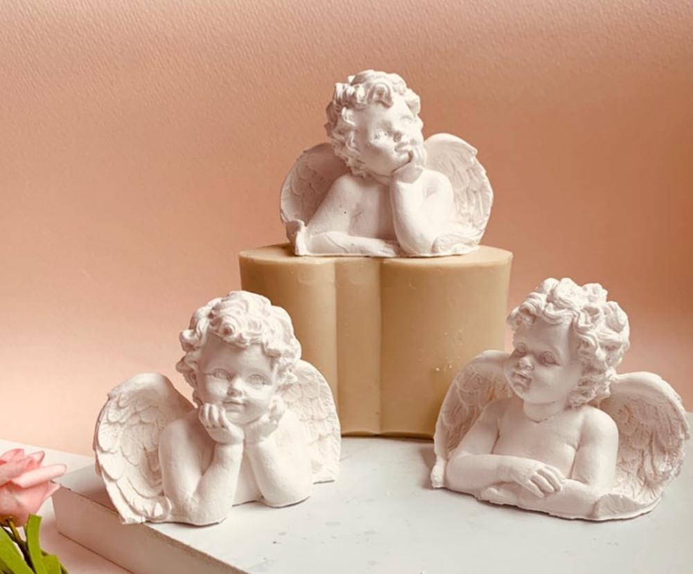 입체 날개천사시리즈 실리콘몰드 - 캔들 석고방향제 천사몰드 선택1