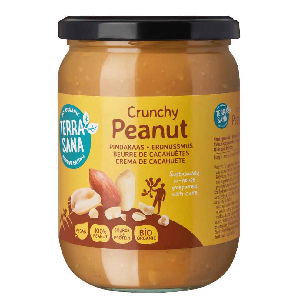 유기농 테라사나 100% 피넛버터 500g 땅콩 잼 무첨가 저당 스프레드 크런치 : 굿굿코리아