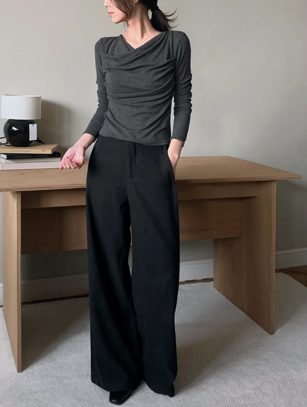 [by ofyvev] (도톰 ver)스웨이 팬츠<font style="font-size:0px