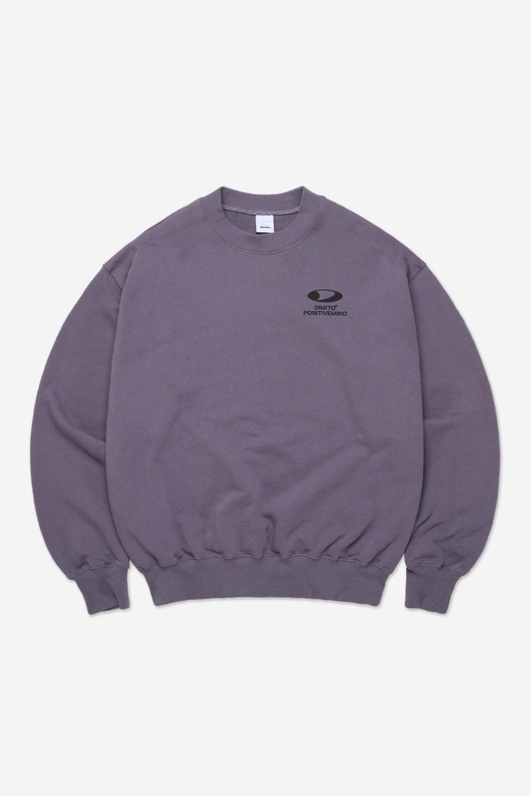 CIRCLE LOGO SWEATSHIRT PURPLE ASH