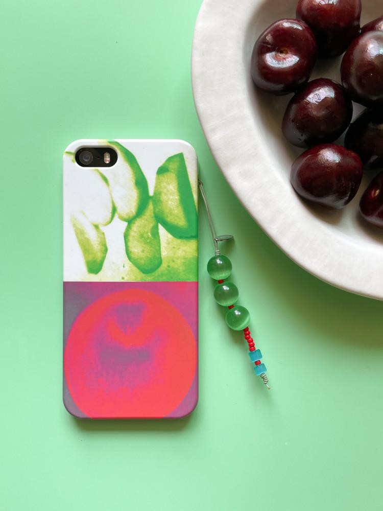 [모지] 매실 원석 비즈 키링