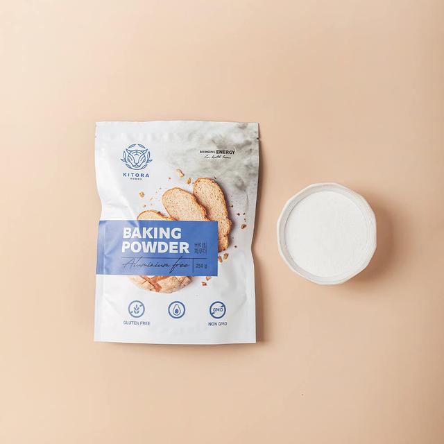 키토라푸드 베이킹파우더 250g 알루미늄프리 글루텐프리 착한성분 식용 베이킹용