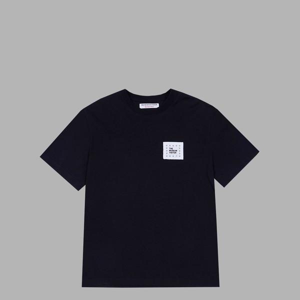 CUBIC LOGO STITCHED T-SHIRTS (BLACK)