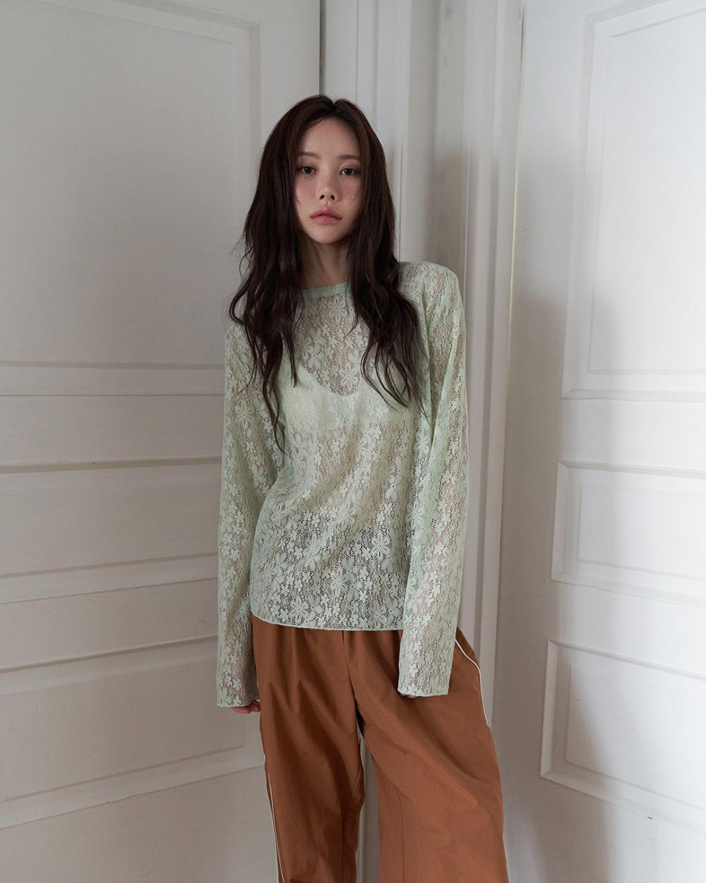 25SS lillian lace regular t-shirt