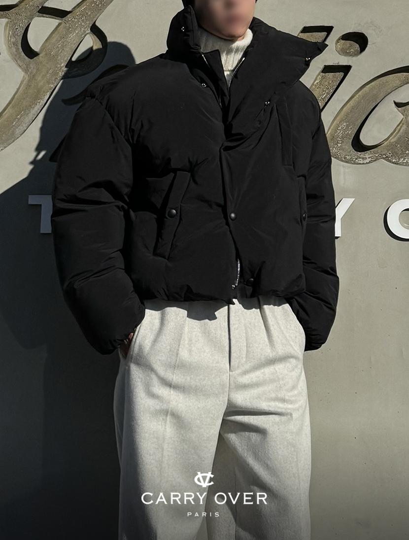 하이넥 푸퍼 패딩 ( BLACK )