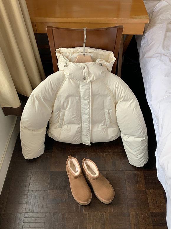 헬른 덕다운 후드 패딩