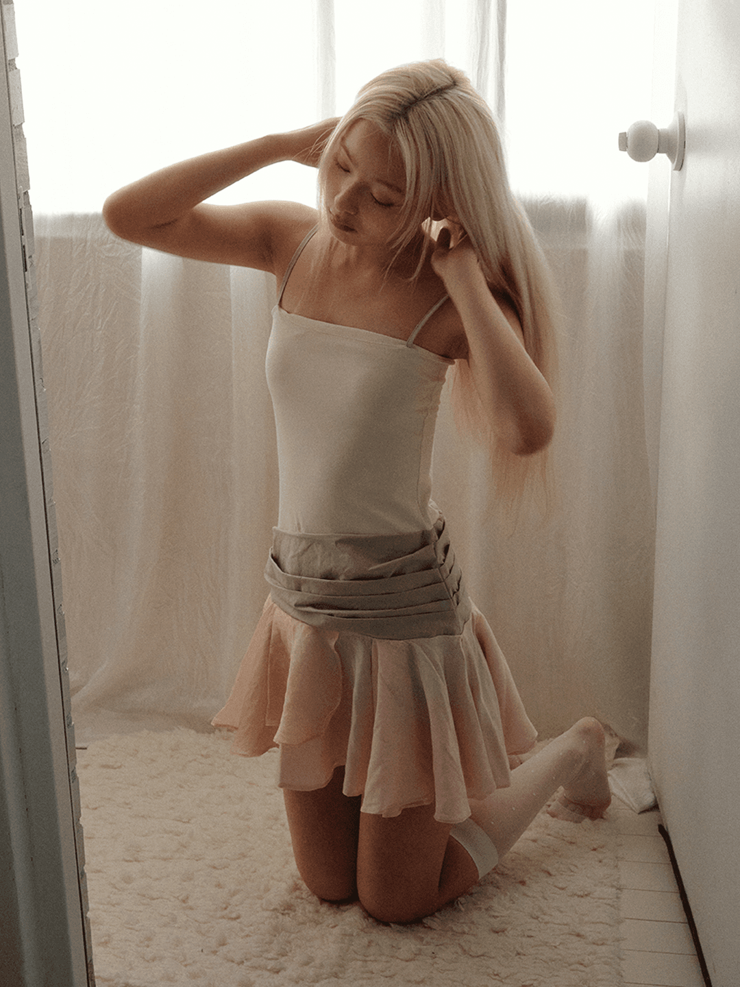 CANDY SLEEVELESS DRESS - BABYPINK