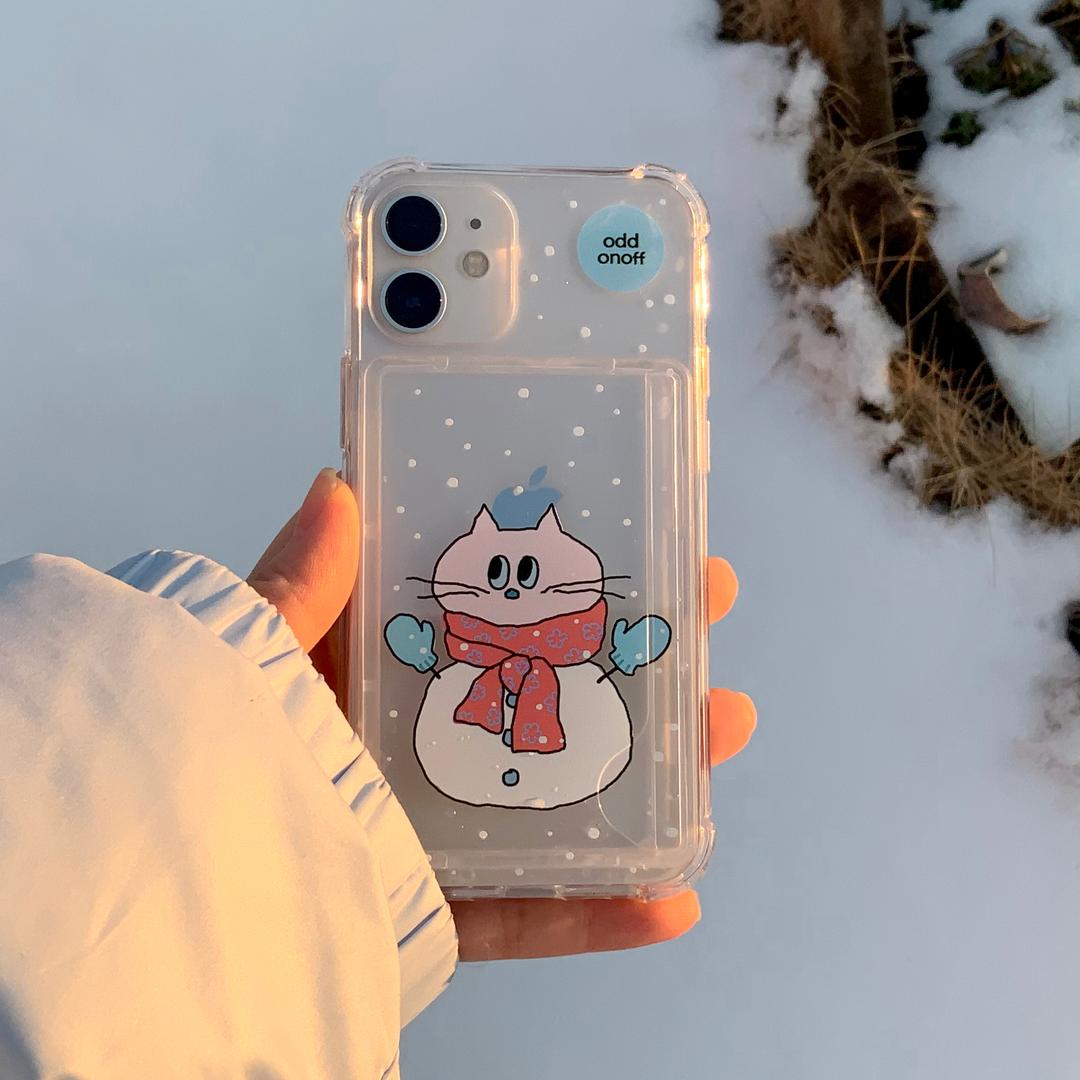 Snow Catty Card Case