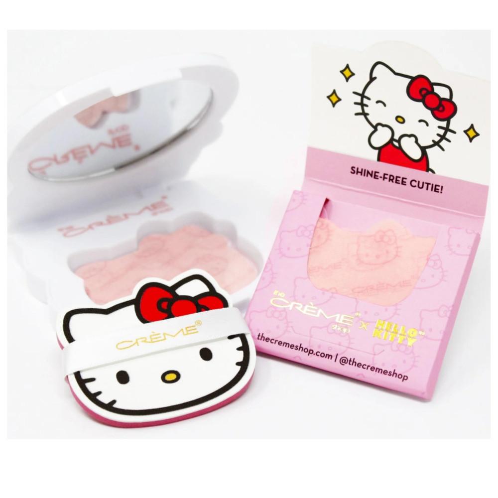 더크렘샵X헬로키티 기름종이 거울 컴팩트 Blotting Paper Compact