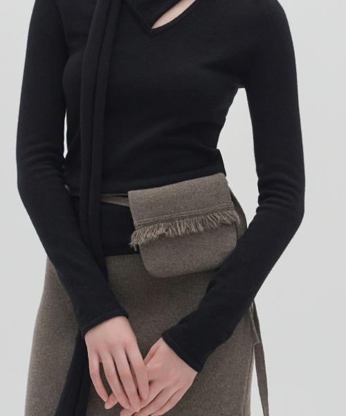 제이리움(JRIUM)  쥬나 프린지 벨트 백 브라운 - 사이즈 & 후기 | 무신사