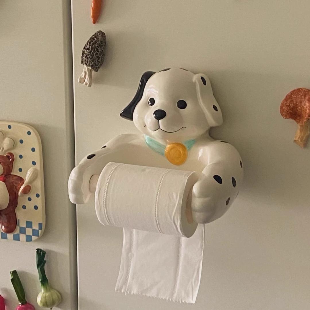 달마시안 티슈 두루마리 휴지걸이