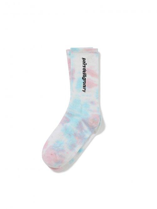 Summer Tie-Dye Socks Sky Blue