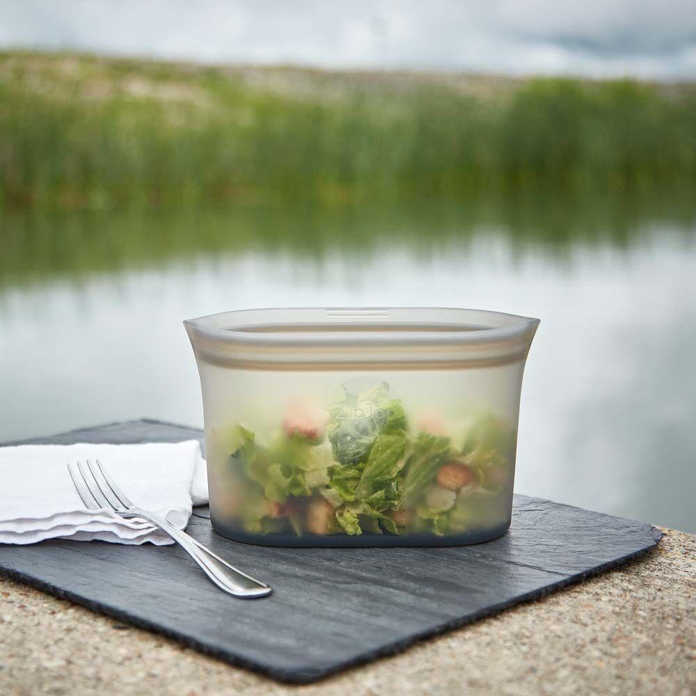 집탑 실리콘 지퍼백 디쉬 미디움