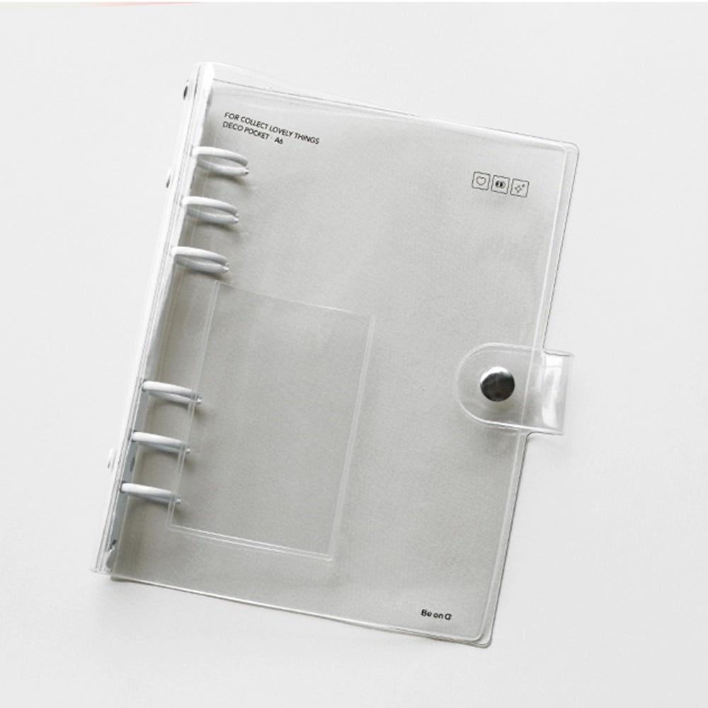 베이직 PVC A6 6공 바인더 커버 - 포토카드 포카 엽서 스티커 보관