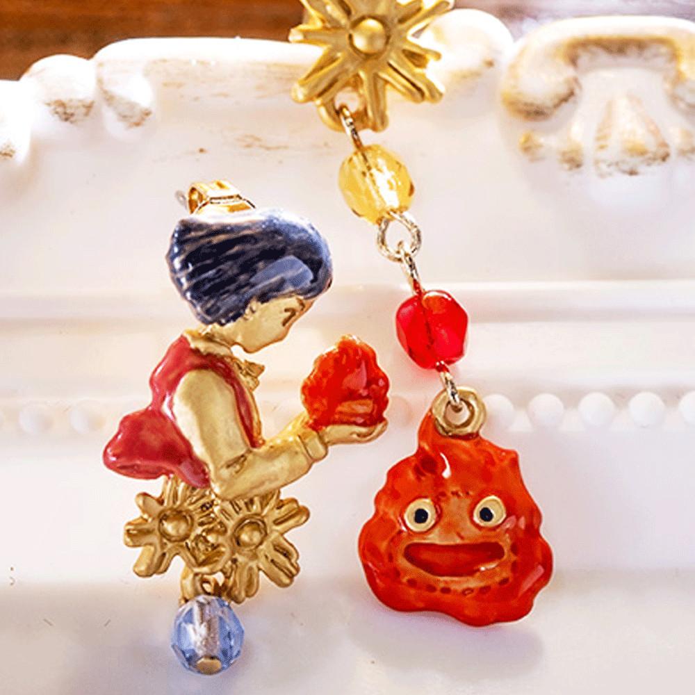 지브리 하울의움직이는성 하울 캘시퍼 귀걸이