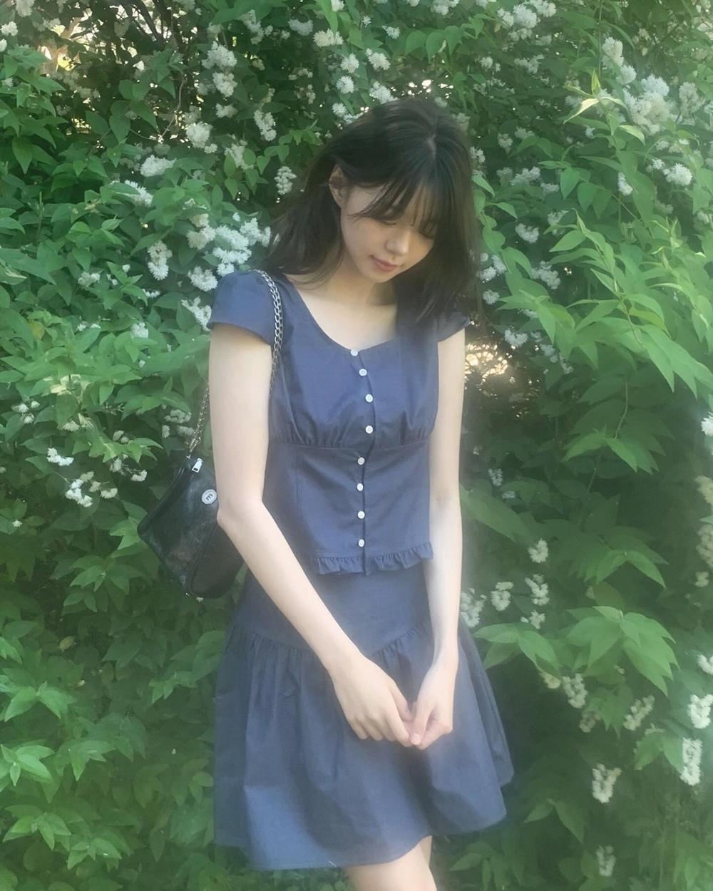 뮤트크레메 포레 데님 blouse (세트 가능)