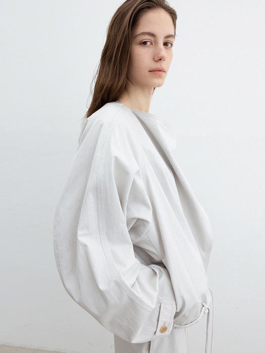 [1차 리오더] Overfit Shawl Collar Jacket_Light Gray