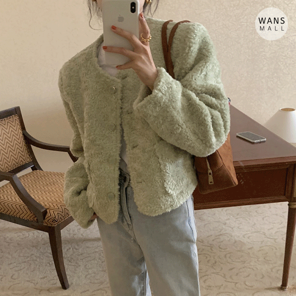 리뉴 뽀글이 숏 자켓 - jk6570