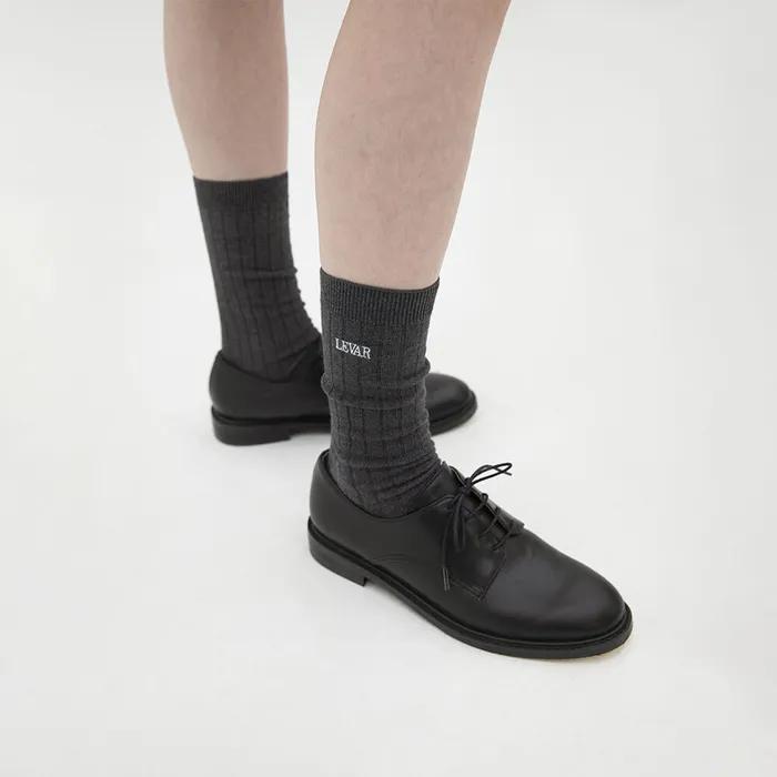 [3차] Levar Classic High Socks - Charcoal