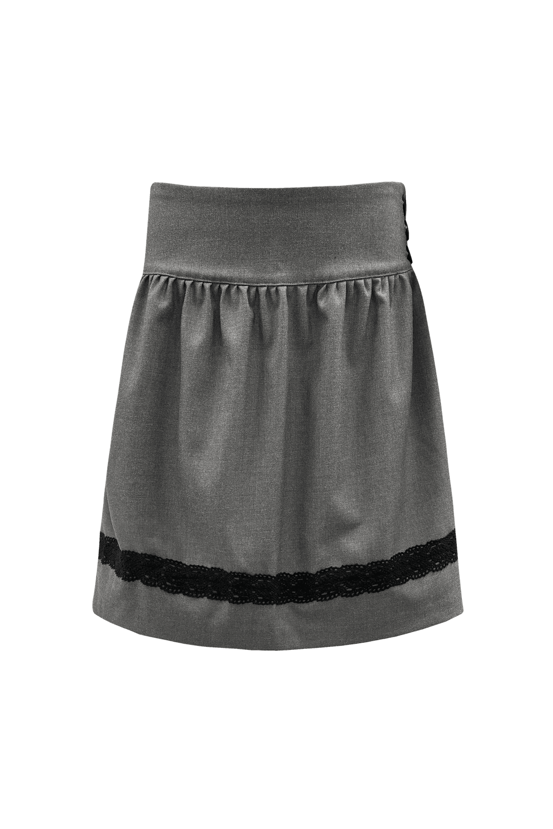 [05.15 순차 출고] LACE MIDI SKIRT (GRAY)