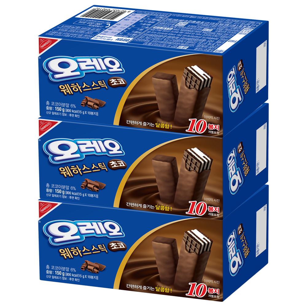 오레오 웨하스 스틱 초코 150g 3개