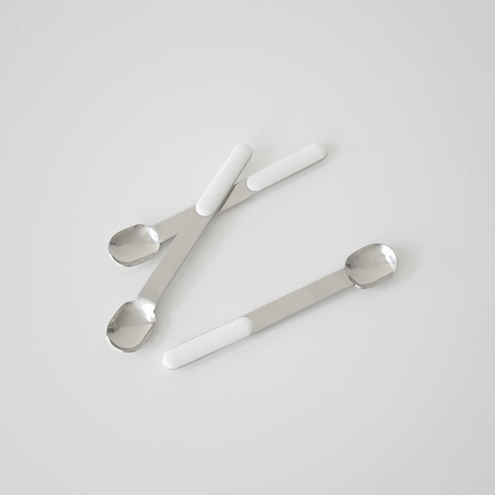 [B-GRADE] 빈티지 보덤 화이트 핸들 티스푼 Bodum White Handle Teaspoon