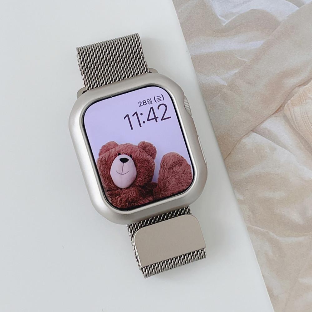 우먼스9999 애플워치 스트랩 울트라 8 7 6 SE 2 호환 밀레니즈 루프 밴드 줄 시계줄 줄질 애플워치9스트랩