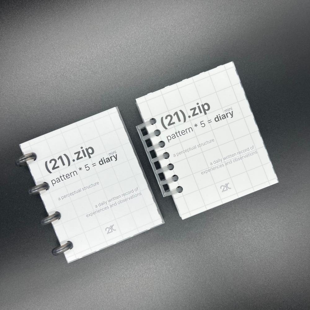 [이십일도씨] (21).zip Mini Pattern Diary Scrap Book