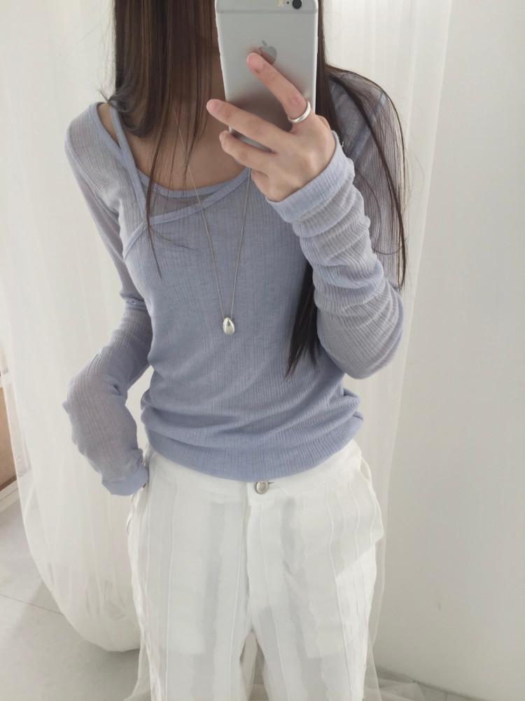 unique layered t (2colors)