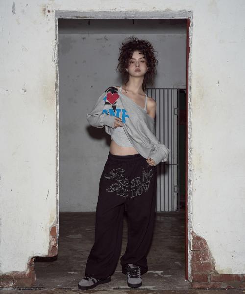 Mami Wide Sweat Jogger (Black)