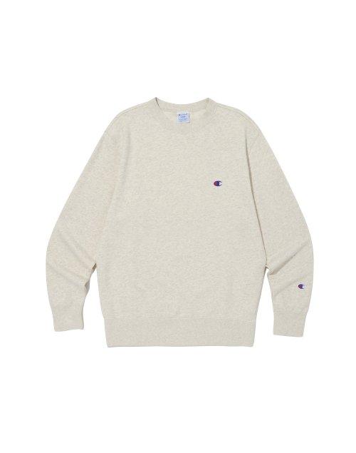 [ASIA] C로고 French Terry 크루넥 스웨트셔츠 (CREAM) CKTS3F322CR