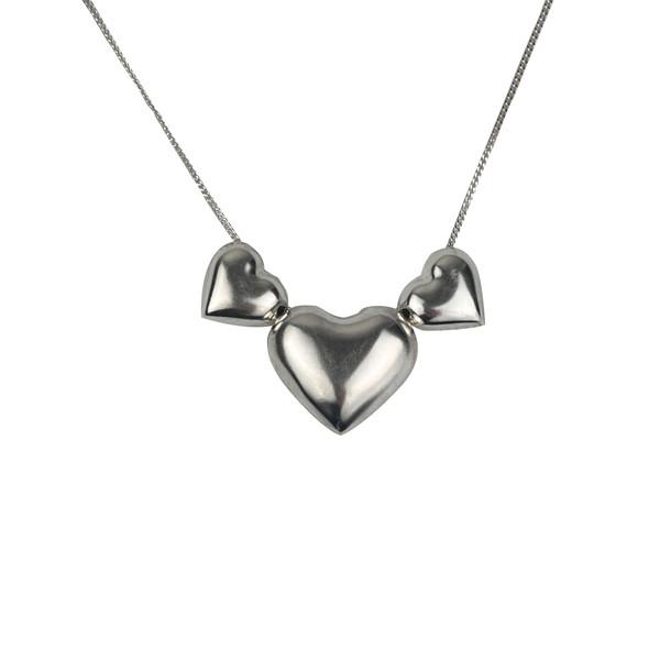 THREE TIME HEART NECKLACE