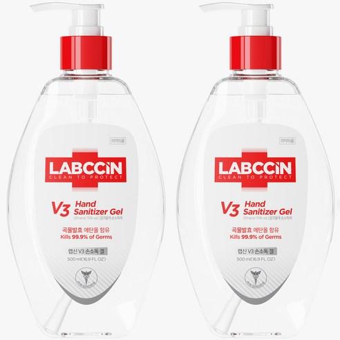 랩신 V3 새니타이저 손소독 겔, 500ml, 2개 - 손소독제 | 쿠팡