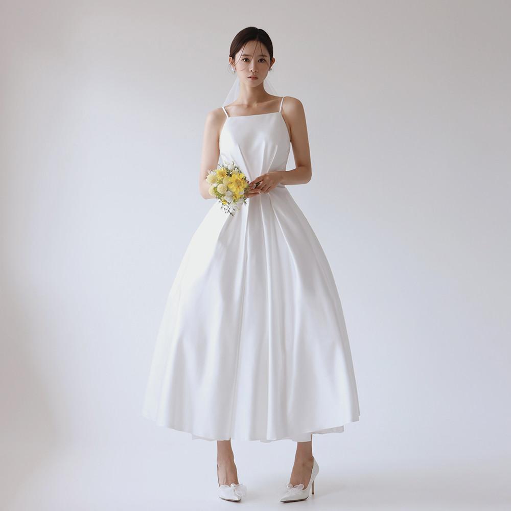 파사드 슬립 셀프웨딩 드레스 DRC0568 브라이덜샤워 파티 A라인 원피스