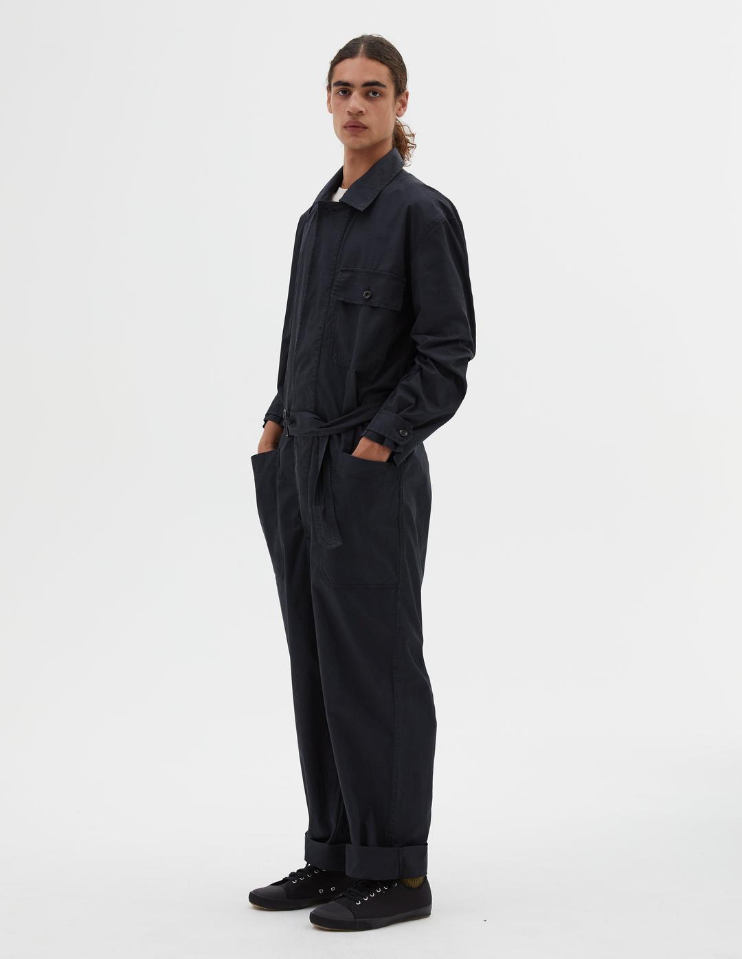 Black cotton twill overalls | MHL. by Margaret Howell