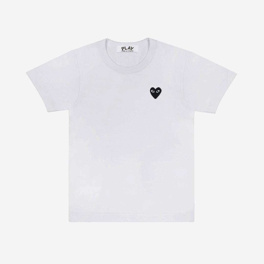 (W) Play Comme des Garcons Black Heart T-Shirt White